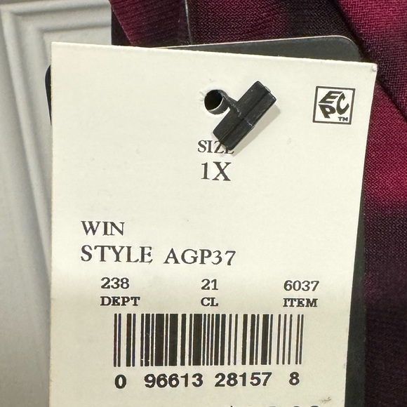 Aqua Green Tiered Swimsuit Top 1X - Picture 3 of 3